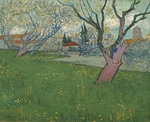 Gogh, Vincent, van - Blühender Obstgarten mit Blick auf Arles