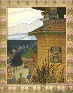 Bilibin, Iwan Jakowlewitsch - Illustration zum Märchen Die weiße Ente