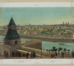 Benoist, Philippe - Blick auf Samoskworetschje (Gegend hinter der Moskwa) von der Kremlmauer (aus dem Panoramabild bestehend aus zehn Einzelbildern)