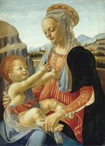 Verrocchio, Andrea del - Madonna mit dem Kind