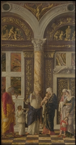 Mantegna, Andrea - Die Beschneidung Christi (Trittico degli uffizi (Uffizi Triptychon), rechte Tafel)