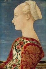 Pollaiuolo, Piero del - Profilbildnis einer jungen Dame