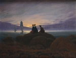 Friedrich, Caspar David - Mondaufgang am Meer