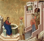 Duccio di Buoninsegna - Jesus und die Samariterin