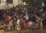 Krüger, Franz - Parade auf dem Opernplatz in Berlin (Detail)