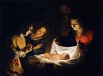 Honthorst, Gerrit, van - Die Anbetung des Christuskindes