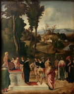 Giorgione - Die Feuerprobe des Moses