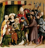 Multscher, Hans - Christus vor Pilatus. Flügel-Innenseite des Wurzacher Altars