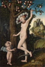 Cranach, Lucas, der Ältere - Cupido beklagt sich bei Venus