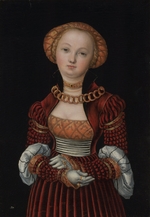 Cranach, Lucas, der Ältere - Bildnis einer Dame