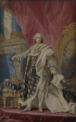 Cozette, Pierre François - Porträt des Königs Ludwig XV. (1710-1774) im Königsornat