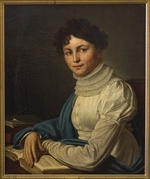 Wischnewizki, Michail Prokopjewitsch - Porträt von Dichterin Anna Bunina (1774-1829)