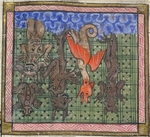 Unbekannter Künstler - Apokalypse, Detail: Dämonen, die vom Himmel fallen