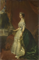 Winterhalter, Franz Xavier - Porträt von Eugénie de Montijo (1826-1920), Kaiserin der Franzosen
