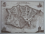 Unbekannter Künstler - Plan von Poltawa zu Beginn des 18. Jahrhunderts