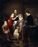 Unbekannter Künstler - Familienbild von Fürst Nikolai Grigorjewitsch Repnin-Wolkonski