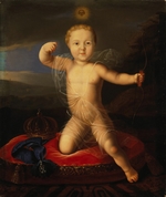 Unbekannter Künstler - Porträt von Zarewitsch Peter Petrowitsch von Russland (1715-1719)