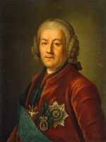 Unbekannter Künstler - Porträt von Alexei Petrowitsch Graf Bestuschew-Rjumin (1693-1766)