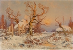 Klever, Juli Juliewitsch (Julius) von, der Ältere - Winterlandschaft im Abendlicht