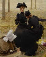 Corcos, Vittorio Matteo - Unterhaltung im Jardin du Luxembourg