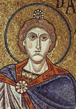 Byzantinischer Meister - Der Prophet Daniel (Detail von Mosaik-Interieur im Markusdom)