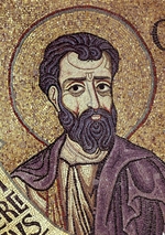 Byzantinischer Meister - Der Prophet Hosea (Detail von Mosaik-Interieur im Markusdom)