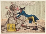 Gillray, James - Die alte Lady aus der Threadneedle Street in Gefahr!
