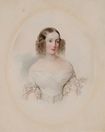 Hau (Gau), Wladimir (Woldemar) Iwanowitsch - Porträt der Großfürstin Olga Nikolajewna (1822-1892), Königin von Württemberg