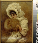 Makowski, Wladimir Jegorowitsch - Mädchen mit Muff