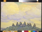 Roerich, Nicholas - Die große Opferung. Bühnenbildentwurf zum Ballett Das Frühlingsopfer (Le Sacre du Printemps) von I. Strawinski