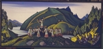Roerich, Nicholas - Bühnenbildentwurf zum Ballett Das Frühlingsopfer (Le Sacre du Printemps) von I. Strawinski