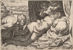 Carracci, Agostino - Satyr und Nymphe