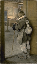 Bogdanow-Belski, Nikolai Petrowitsch - Am Schuleingang