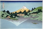 Hokusai, Katsushika - Oberfläche des Misaka-Sees in der Provinz Kai (aus der Serie 36 Ansichten des Berges Fuji)