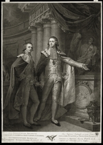 Walker, James - Porträt von Großfürsten Alexander Pawlowitsch und Konstantin Pawlowitsch von Russland