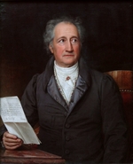 Stieler, Joseph Karl - Porträt des Dichters Johann Wolfgang von Goethe (1749-1832)