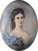 Unbekannter Künstler - Kaiserin Elisabeth von Österreich