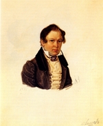 Bestuschew, Nikolai Alexandrowitsch - Porträt von Dekabrist Wassili Iwaschew (1797-1841)