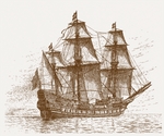 Hägg, Jacob - Schwedisches Flaggschiff Mars (Makalös) vor der Schlacht  zwischen den Inseln Öland und Gotland 1564