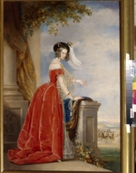 Robertson, Christina - Porträt der Kaiserin Alexandra Fjodorowna (Charlotte von Preußen), Frau des Kaisers Nikolaus I. (1798-1860)