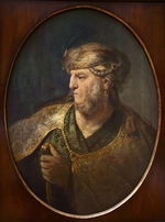 Rembrandt van Rhijn - Brustbild eines Mannes in orientalischem Kostüm