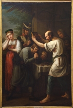 Lutschaninow, Iwan Wassiljewitsch - Die Segnung eines Volkswehrmannes 1812