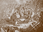 Philippoteaux, Henri Félix Emmanuel - Der Tod des Generals Gudin bei der Schlacht von Walutino