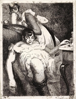 Masjutin, Wassili Nikolajewitsch - Die Gutsherrin. Aus Serie Die Sieben Hauptlaster