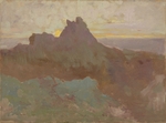 Redon, Odilon - Rocky Peak