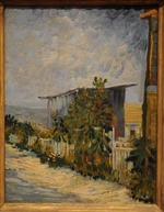Gogh, Vincent, van - Schuppen am Montmartre mit Sonnenblume