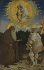 Pisanello, Antonio - Madonna mit dem Kinde und Heiligen Antonius und Georg