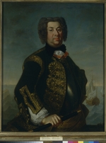 Lüdden, Johann Paul - Porträt von Konteradmiral Wassili Afanasjewitsch Dmitrijew-Mamonow