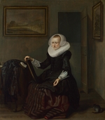 Codde, Pieter - Eine Frau, einen Spiegel haltend