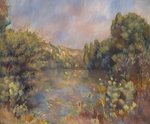 Renoir, Pierre Auguste - Landschaft mit See
